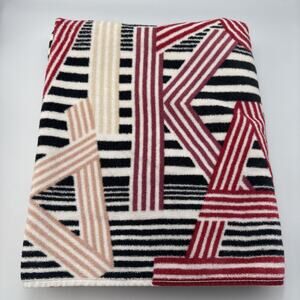 Karl Lagerfeld Paris Logo Abstract Bath Towel Vintage Art Deco Designer Colorful